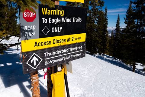Winter Park Resort Trail Signs