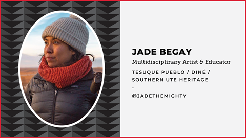 Artist biography for Jade Begay at Native Outdoors in connection with Winter Park Resort