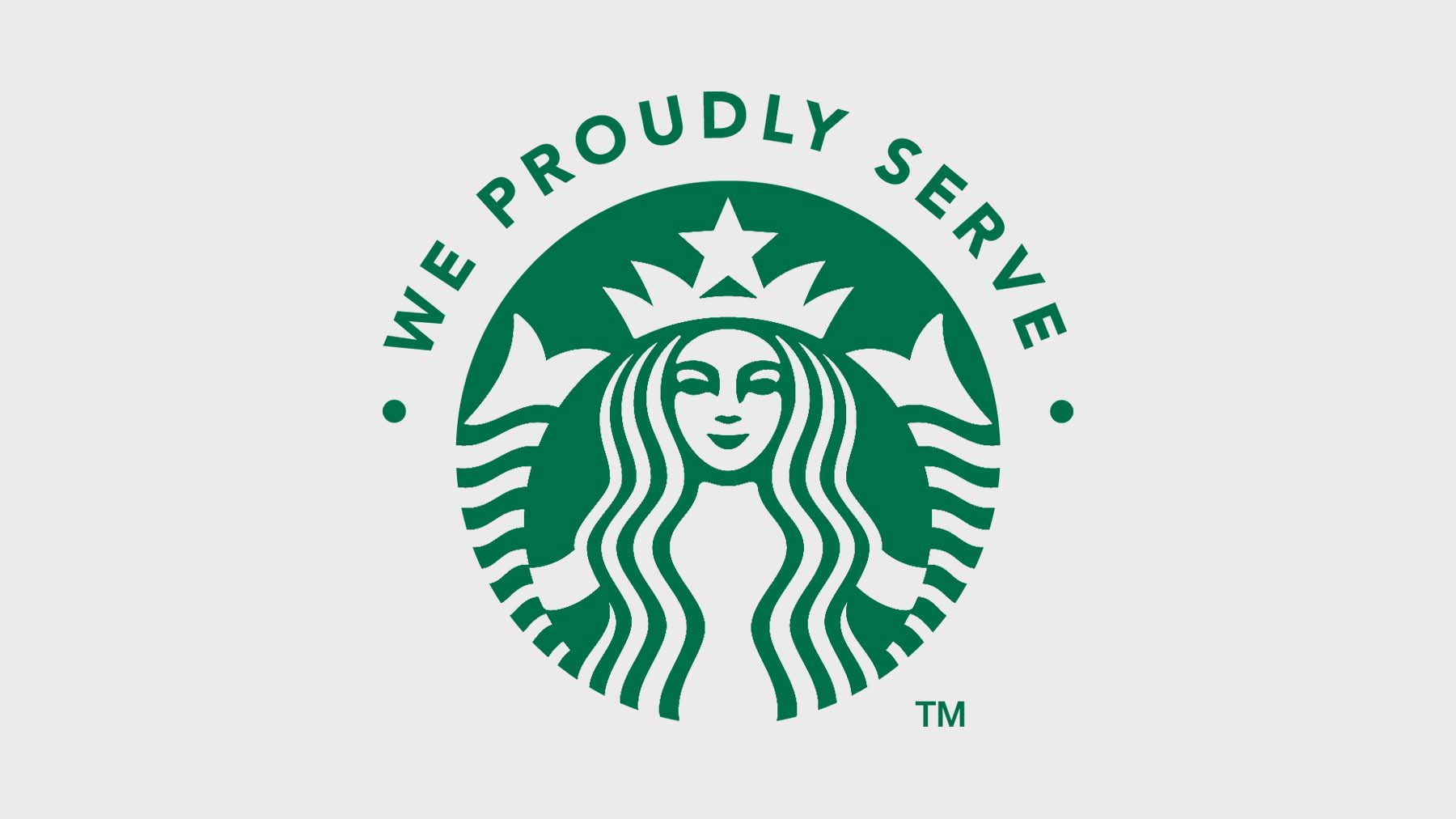 We Proudly Serve Starbucks