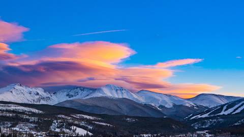 Sunset at Winter Park Resort Colorado