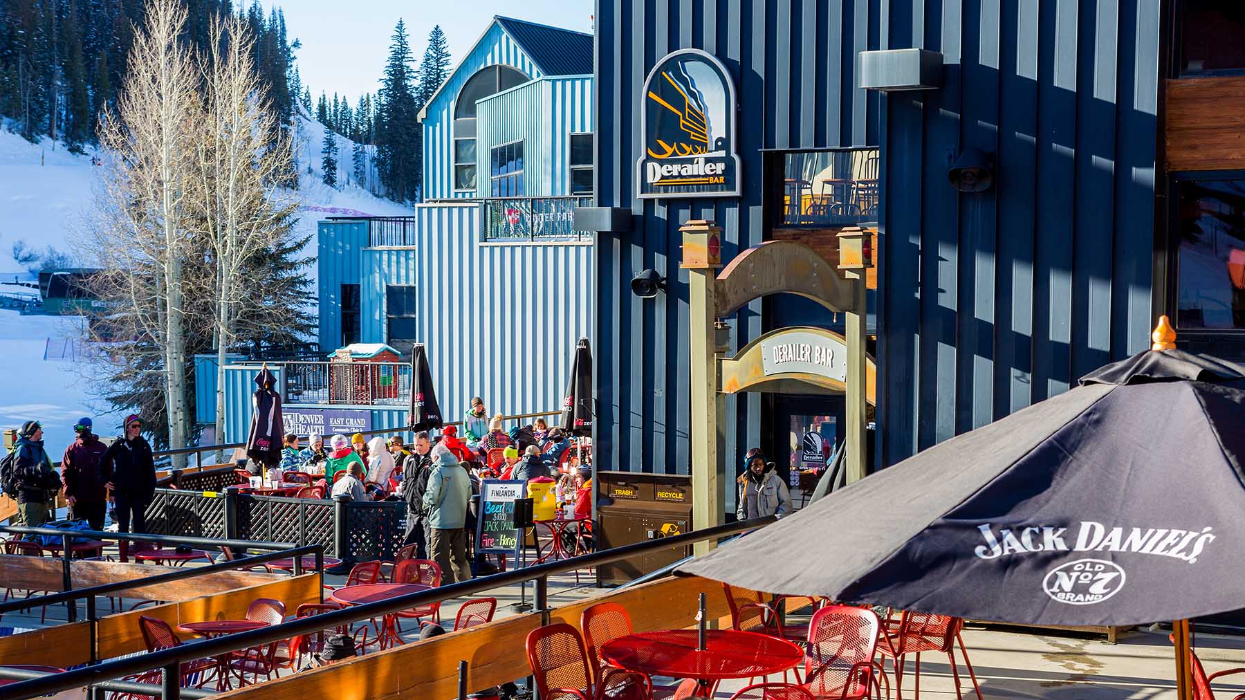 Derailer Bar at the base of Winter Park Resort