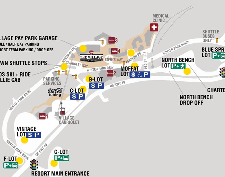Getting Here at Winter Park Resort - Parking 768.ashx