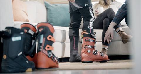 At home ski boot fitting