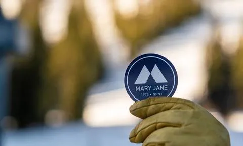 Sticker for Mary Jane at Winter Park Ski Resort in Colorado
