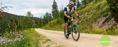 Biker on trail in Winter Park Colorado