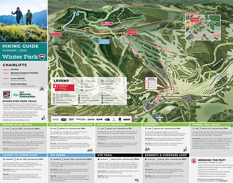 Winter Park Resort Hiking Map