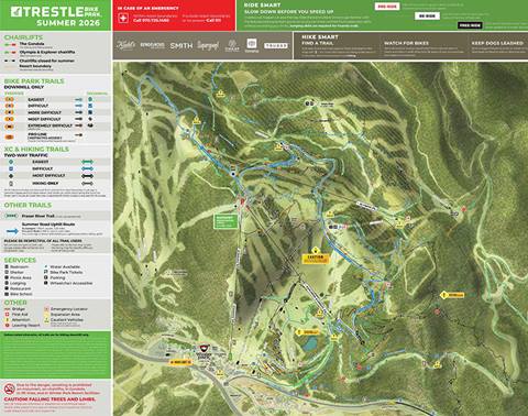 Trestle Bike Park Trail Map