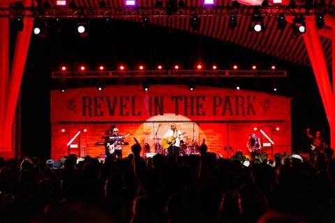 Concert at night in Winter Park Colorado