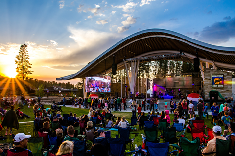 Free concert in Winter Park, Colorado