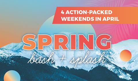 Spring Bash and Splash event digital poster