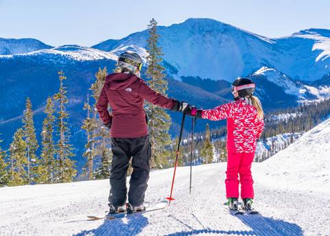 Mother Daughter skiing at Winter Park Resort Colorado