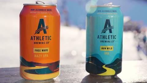 Athletic Brewing cans