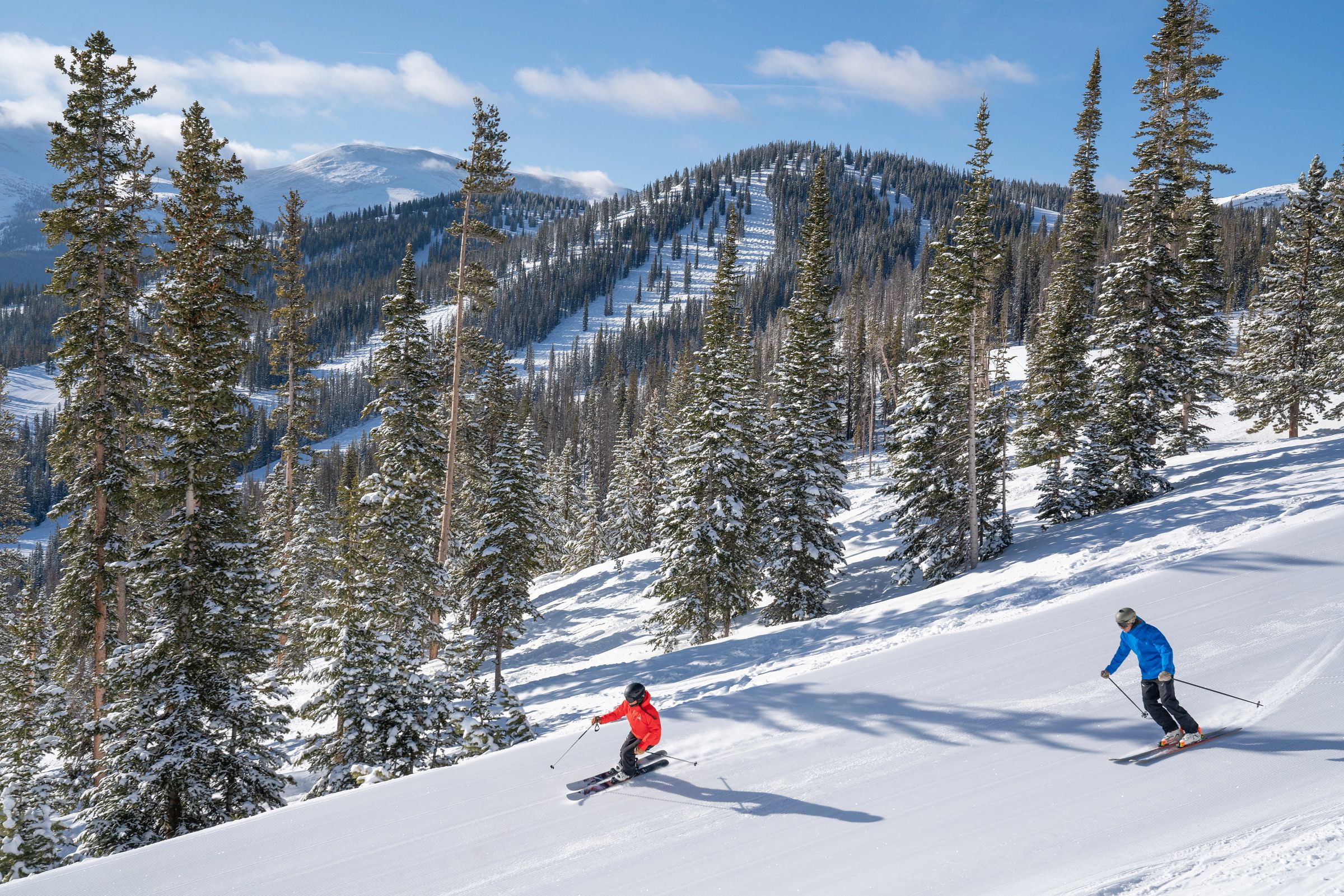 Two skiers at Winter Park Resort