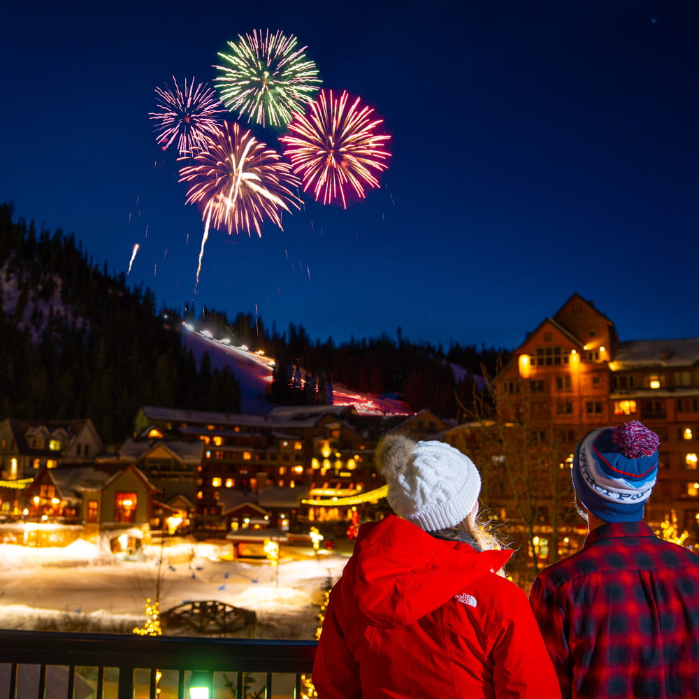 Couple enjoys fireworks and views at Winter Park